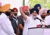 शिअद-बसपा ने आम आदमी पार्टी के कुशासन का एक साल पूरा होने पर धरने दिए